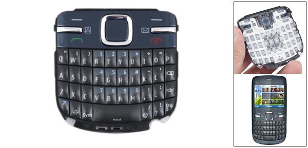 nokia c3 blue black. Replacement Black Navy Blue Buttons Keypad for Nokia C3 | eBay