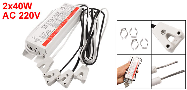 AC 220V Electronic 2x40W Fluorescent Lamp Light Ballast  